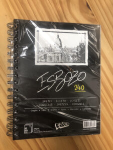 Cuaderno Rab Esbozo 240 g. con espiral x 40 hojas lisas 16x21