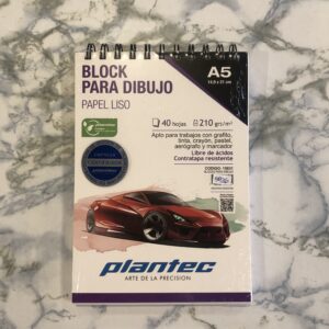 Block A5 40 hojas lisas 210 grs. Plantec