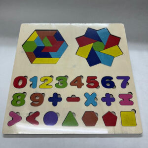 Set didáctico encastre pizarra + números